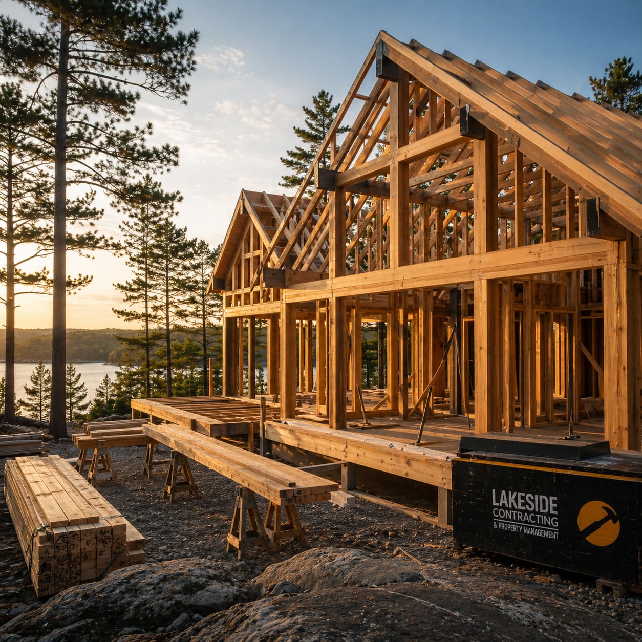 Structural Framing by Lakeside Muskoka in Parry Sound, Ontario