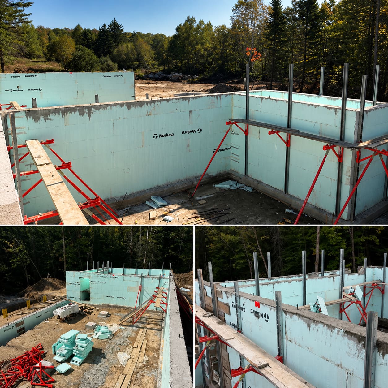 ICF Foundation — Nudura ICF walls, Muskoka