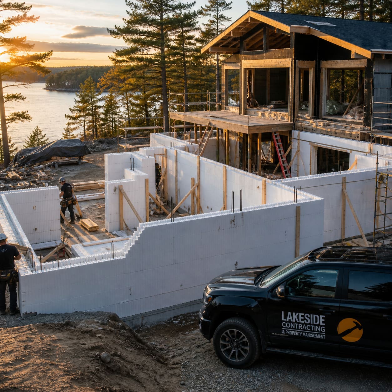 ICF Construction by Lakeside Muskoka in Parry Sound, Ontario